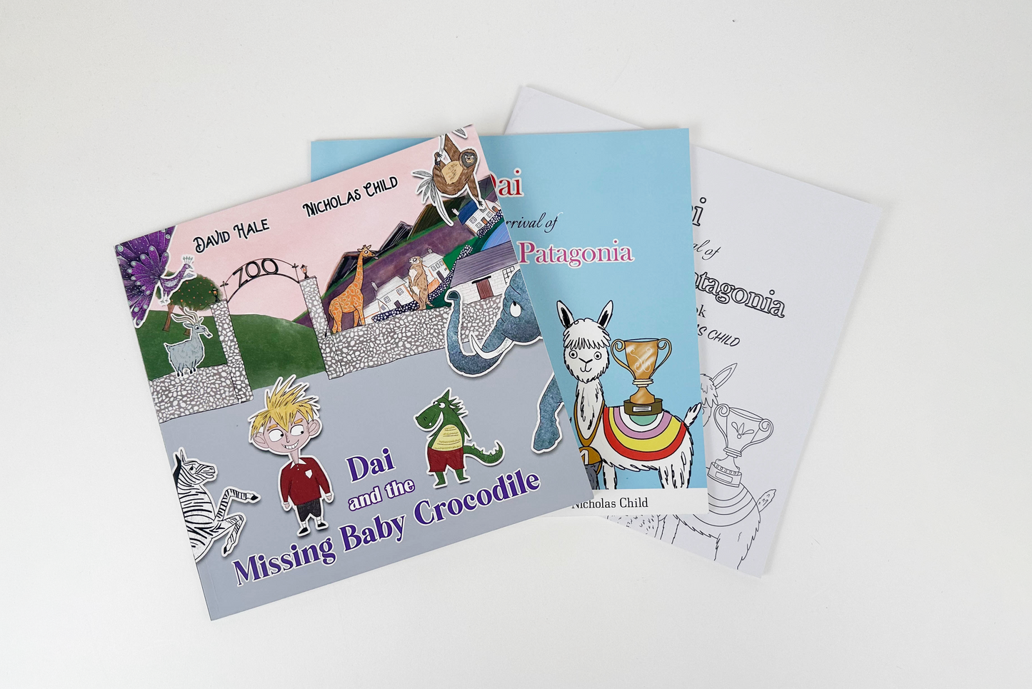 Dai and the Missing Baby Crocodile Book / Dai and the Arrival of Diego from Patagonia Book & Colouring Book