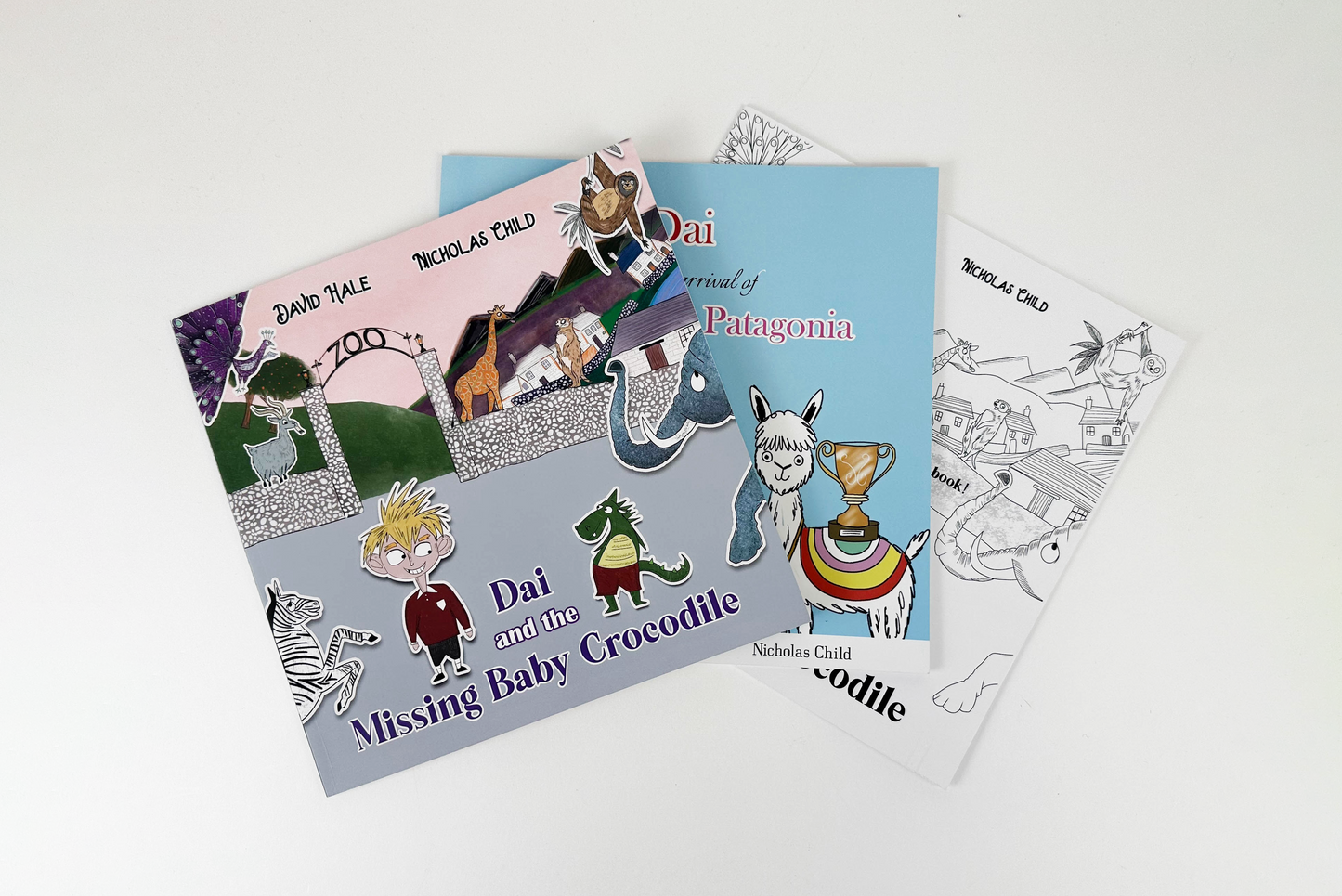 Dai and the Missing Baby Crocodile Book & Colouring Book / Dai and the Arrival of Diego from Patagonia Book